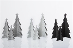 Lübech Living juletræ - felt x-mas tree grå, hvid og sort - Fransenhome